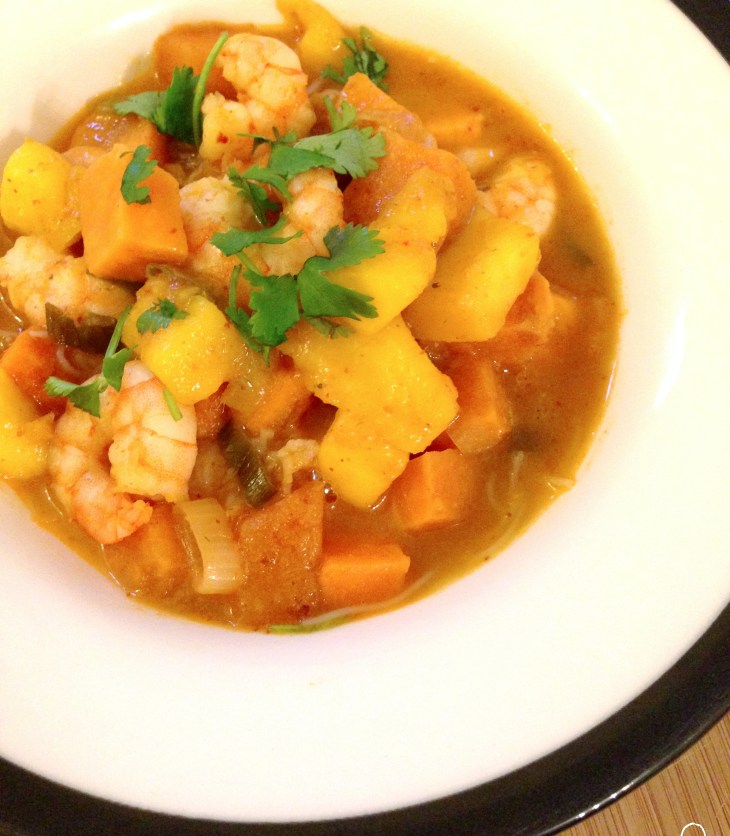 prawn-mango-red-thai-curry