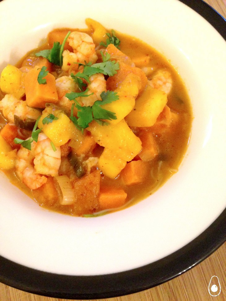 prawn-mango-red-thai-curry