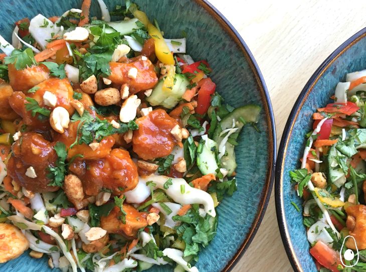 Sriracha-Chicken-Salad-with-Orange-&-Peanut-Dressing